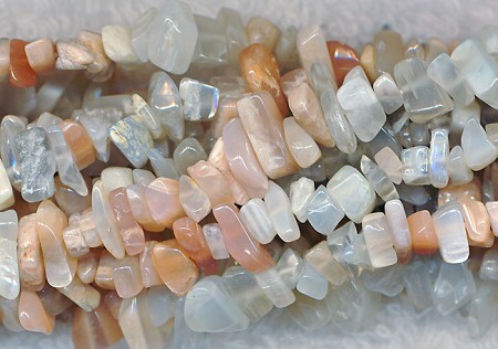 Multicolored Moonstone Chips 