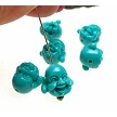 Turquoise Laughing Buddha Beads 