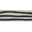Black Coral Tube Beads 10mm 