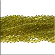 6mm Olivine Peridot Bicone Crystal Beads 