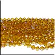 6mm Violet Blush Citrine Crystal Bicone Beads 