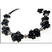 Designer Black Crystal Clusters Necklace Base 
