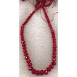6mm to 16mm Graduated Rondelle Red Crystal Necklace Beads 