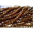 Brown 6mm Rondelle Crystal Beads 