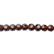 Brown Topaz 6mm Round Crystal Beads 