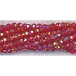 Red AB 4mm Round Crystal Beads 