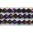 6mm Metallic Purple Bicone Beads 