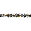 Half Copper 8mm Rondelle Crystal Beads 