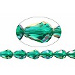 Emerald AB Faceted Teardrop Crystal Beads 