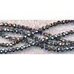 Antique Silver 3mm Round Crystal Beads 