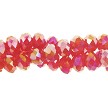 Orange Hyacinth AB 8mm Rondelle Crystal Beads 
