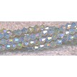 3mm White Opal AB Bicone Crystal Beads 