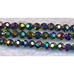 Metallic Volcano 4mm Round Crystal Beads 