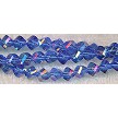 6mm Sapphire AB Helix Crystal Beads by the Strand 