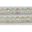 Crystal AB 10mm Extra Faceted Fat Rondelle Crystal Beads 