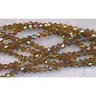 4mm Topaz AB Bicone Crystal Beads 