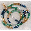Shades of Summer Designer Mix 4mm Rondelle Crystal Beads 