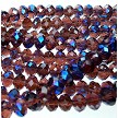 Blue AB Coat Amethyst, Special Color 8mm Crystal Rondelles 