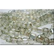 Golden Glow 6mm Faceted Crystal Cube Beads 