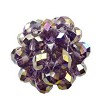28mm Amethyst AB Crystal Beaded Beads 