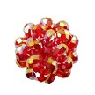 28mm Siam Red AB Crystal Beaded Beads 