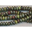 10mm Rondelle Dragon Blood Jasper Beads 