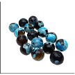 12mm Faceted Round Turquoise Fire Agate Beads 
