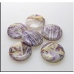 25mm Coin Flower Jasper Beads 