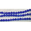 Dark Blue Sapphire Bicone Beads, 6mm 