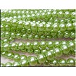 8mm Chartreuse Glass Pearls 