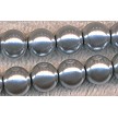 8mm Silver Glass Pearls 