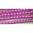 6mm Lavender Pink Round Glass Pearls 