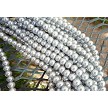 8mm Silver Glass Pearls 