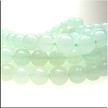 8.5mm Smooth Round Light Green Jade Beads 