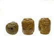 Carved Jade Buddha Bead 28x22mm 