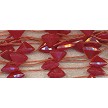 Fan Briolette Top Drilled Strawberry Red Jade Beads 