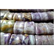 18x13mm Carved Flower Sugilite Jasper Rectangle Beads 