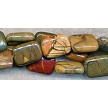 10x8mm Red Creek Jasper Rectangle Beads 