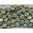 14mm Diamond Alligator Jasper Beads 