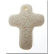 Lava Cross Pendant, 40x30mm 