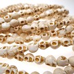 3D Xtra-Small White Turquoise Magnesite Skull Beads 8mm Gemstone Beads Strand 