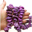 Purple Magnesite Large Nugget Beads avg13x24x20mm 