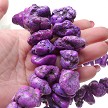 Purple Magnesite Large Nugget Beads avg13x24x20mm 