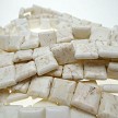 White Turquoise Magnesite Beads 14mm Square Tile Beads 