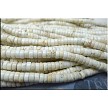 6mm Heishe Wafer White Magnesite Beads 