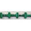 16x12mm Cross shaped Malachite Beads 