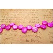 Top-Drilled Teardrop Coin Mother of Pearl Beads 