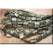 Natural Pyrite Beads, 18x13mm 