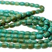 Turquoise Beads 12x10mm Olive Barrel Beads 