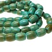 12x10mm Olive Barrel Turquoise Beads 